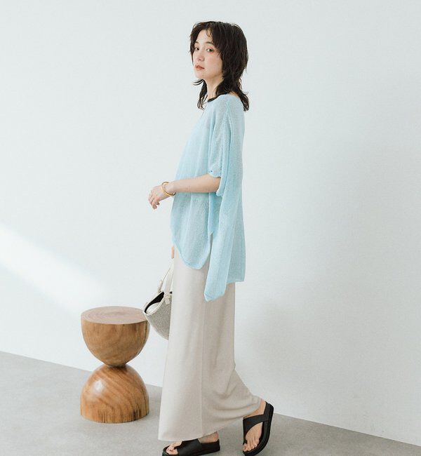  「【ストレスフリーな履き心地】バイアスサテンナロースカート」|スカート|