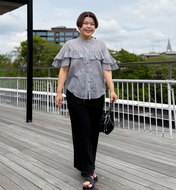  「予約【ASUKAコラボカラー企画】ティアードフリルブラウス」|シャツ・ブラウス|