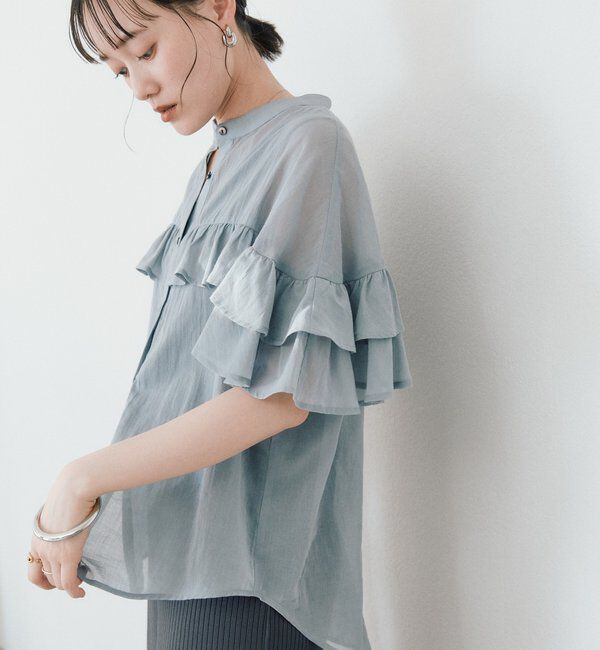 「予約【ASUKAコラボカラー企画】ティアードフリルブラウス」|シャツ・ブラウス|