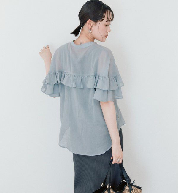  「予約【ASUKAコラボカラー企画】ティアードフリルブラウス」|シャツ・ブラウス|