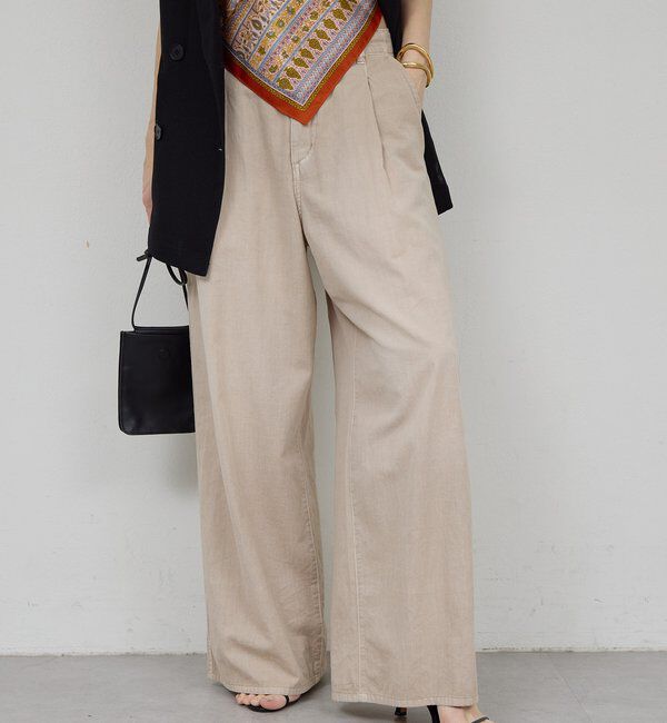  「【夏でも快適】シアーデニムパンツ」|デニム|