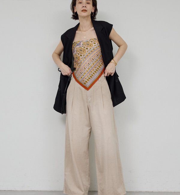  「【夏でも快適】シアーデニムパンツ」|デニム|