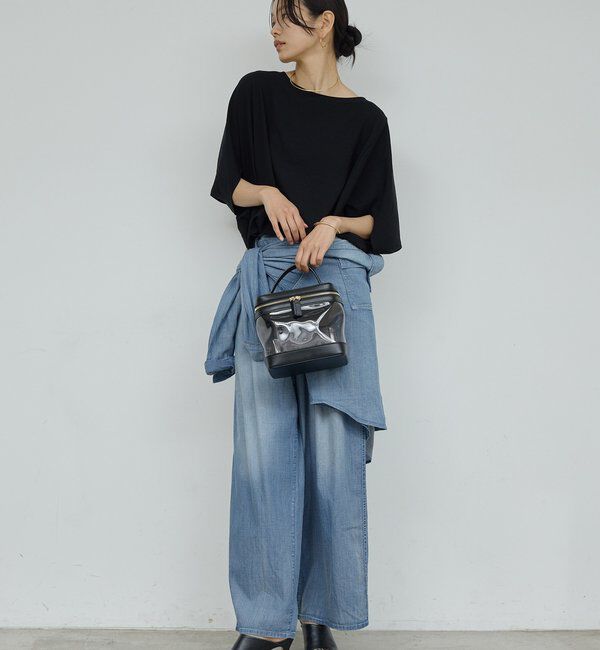  「【夏でも快適】シアーデニムパンツ」|デニム|