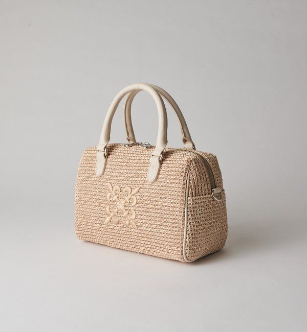  「ナイロンラフィアミニボストンバッグ」|ボストンバッグ|