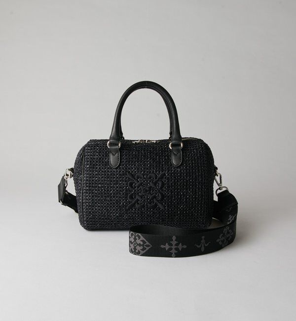  「ナイロンラフィアミニボストンバッグ」|ボストンバッグ|