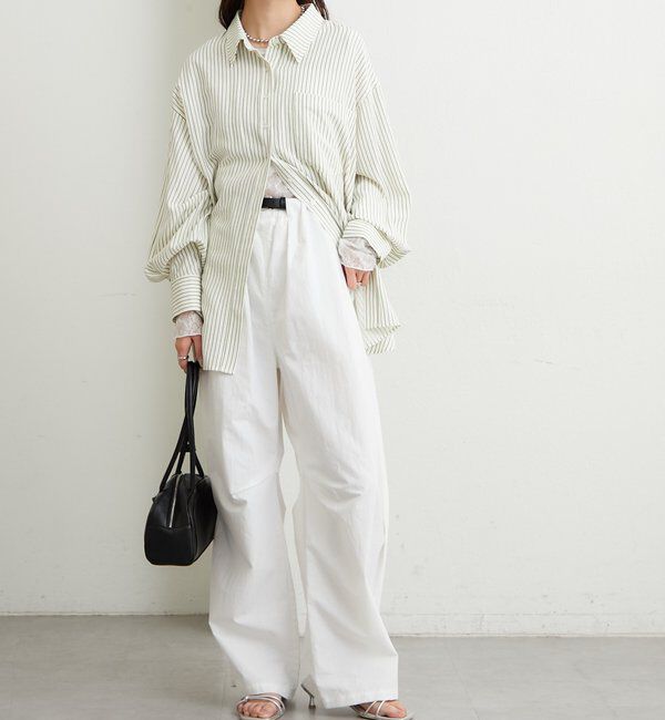  「ボタンレイヤードBIGシャツ」|シャツ・ブラウス|