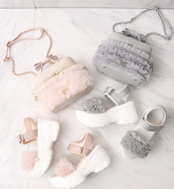  「チュールフリル厚底スポサン」|その他|