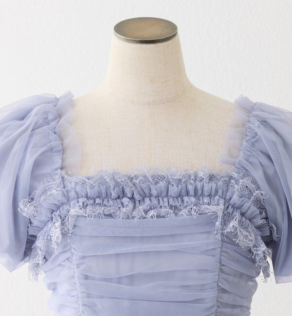  「【Tulle Collection】ティアードミニワンピース」|ワンピース|