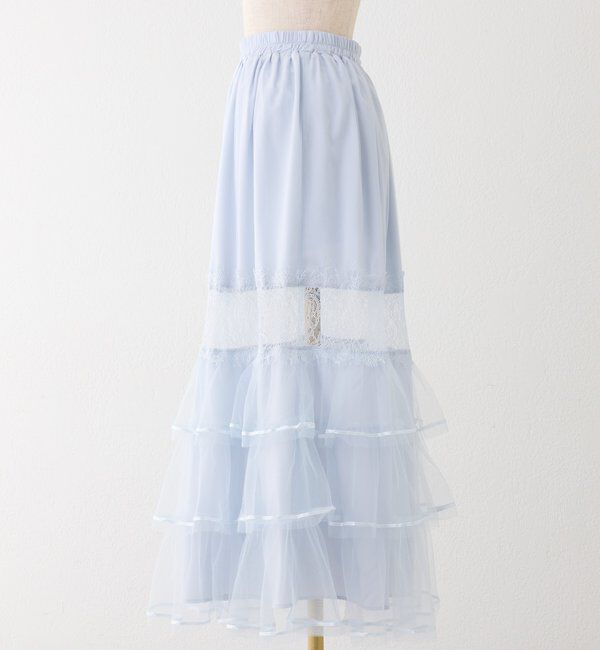  「【Tulle Collection】チュールロングスカート」|スカート|