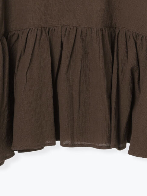 Samansa Mos2「袖口シャーリング前後2WAYブラウス」|シャツ・ブラウス|