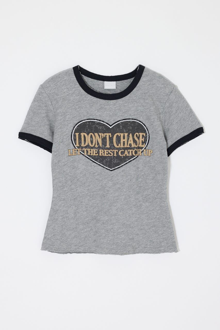 MOUSSY「I DON'T CHASE RINGER Tシャツ」|Tシャツ・カットソー|L/BLK1