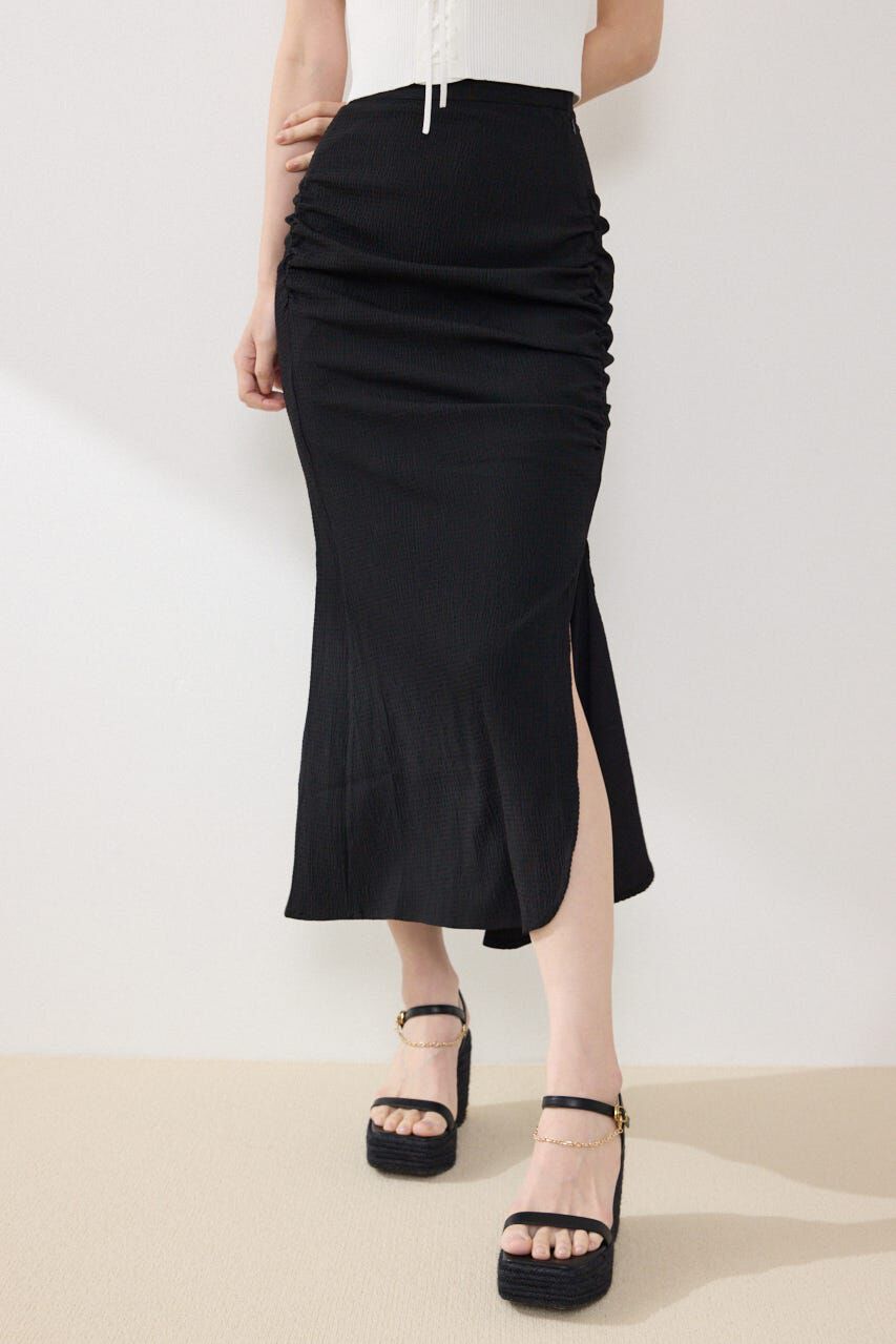 rienda「ギャザーマーメイドジャストウエストスカート」|スカート|