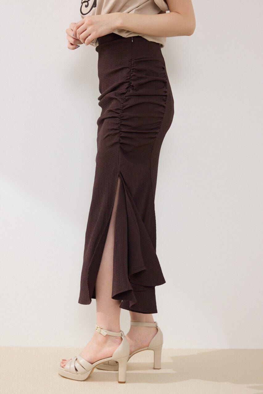 rienda「ギャザーマーメイドジャストウエストスカート」|スカート|