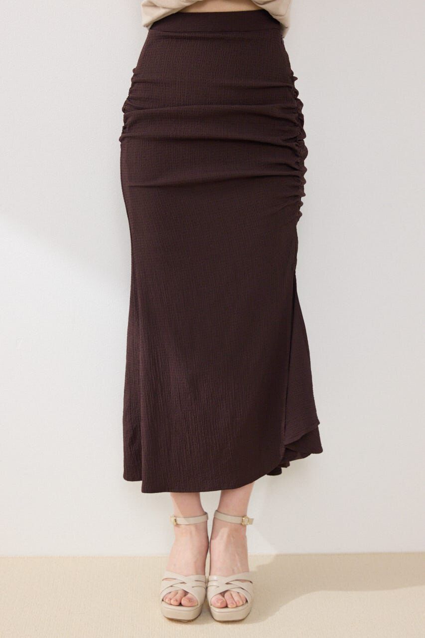 rienda「ギャザーマーメイドジャストウエストスカート」|スカート|
