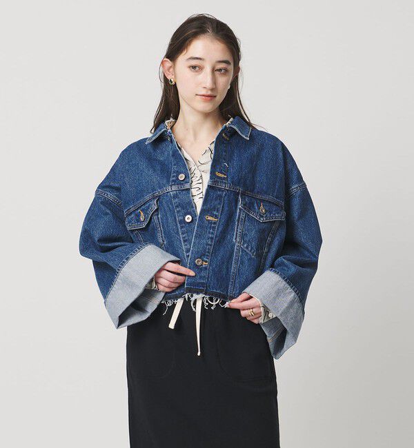 UNITED ARROWS「＜SACRA＞ボリュームスリーブ デニムジャケット」|デニムジャケット|