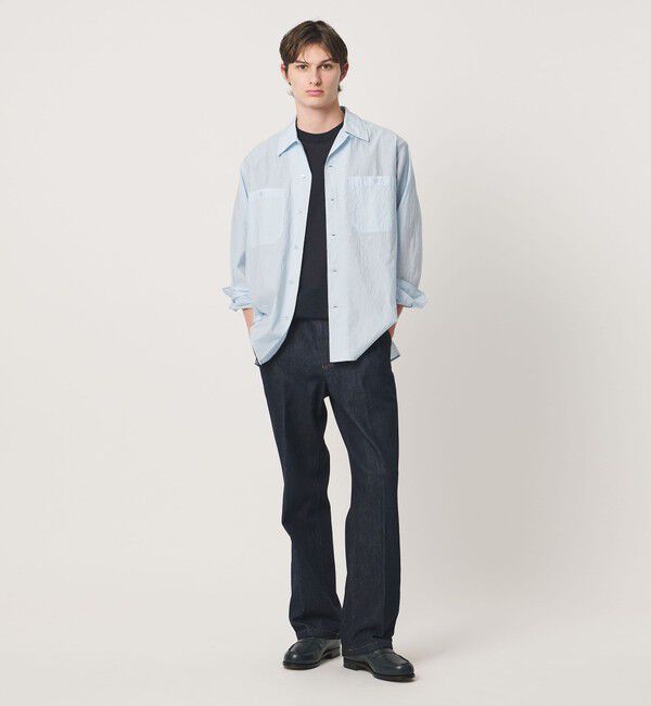 UNITED ARROWS「シャーリーカーン バーズアイ ショートスリーブ クルーネック ニットTシャツ」|ニット・セーター|