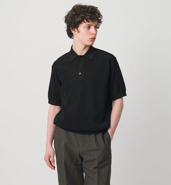 UNITED ARROWS「シャーリーカーン バーズアイ ニットポロシャツ」|ポロシャツ|