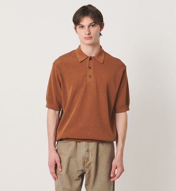 UNITED ARROWS「シャーリーカーン バーズアイ ニットポロシャツ」|ポロシャツ|