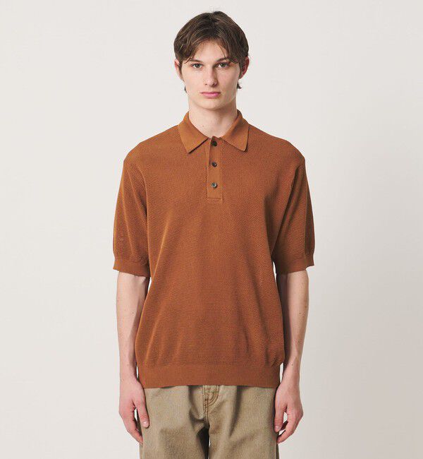 UNITED ARROWS「シャーリーカーン バーズアイ ニットポロシャツ」|ポロシャツ|