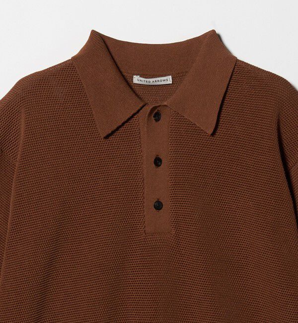 UNITED ARROWS「シャーリーカーン バーズアイ ニットポロシャツ」|ポロシャツ|