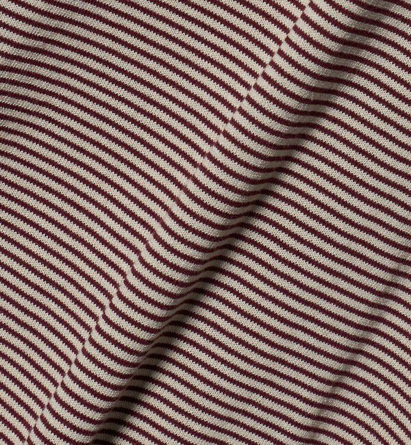 UNITED ARROWS「ショートスリーブ ボーダー ニットポロシャツ UA COZY ウォッシャブル 抗菌防臭」|ポロシャツ|