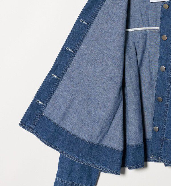 UNITED ARROWS「ステッチ フレア デニムジャケット」|デニムジャケット|