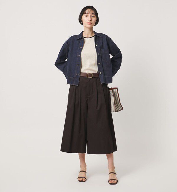 UNITED ARROWS「ステッチ フレア デニムジャケット」|デニムジャケット|