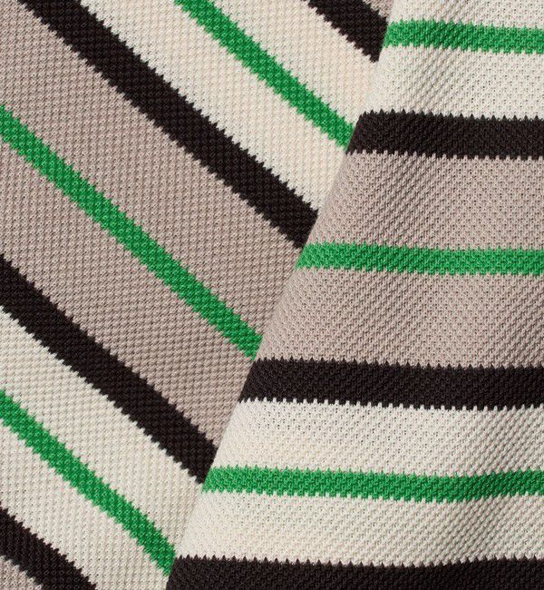 UNITED ARROWS「＜SCYE BASICS＞マルチボーダー ピケ ポロシャツ」|Tシャツ・カットソー|