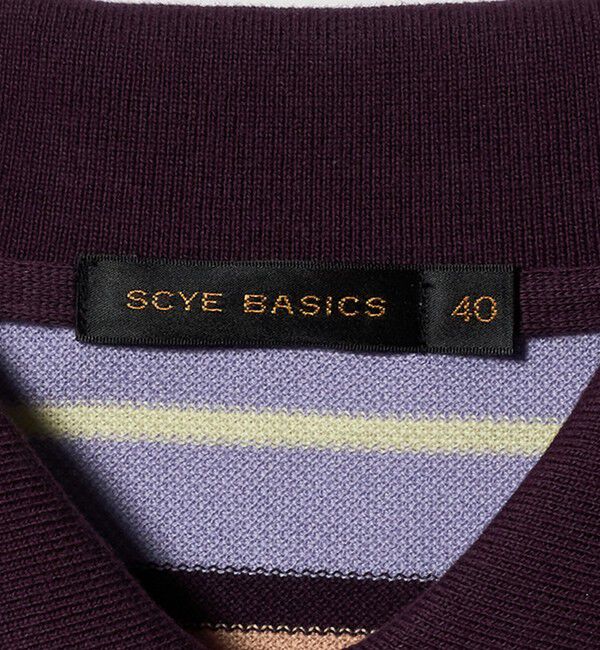 UNITED ARROWS「＜SCYE BASICS＞マルチボーダー ピケ ポロシャツ」|Tシャツ・カットソー|