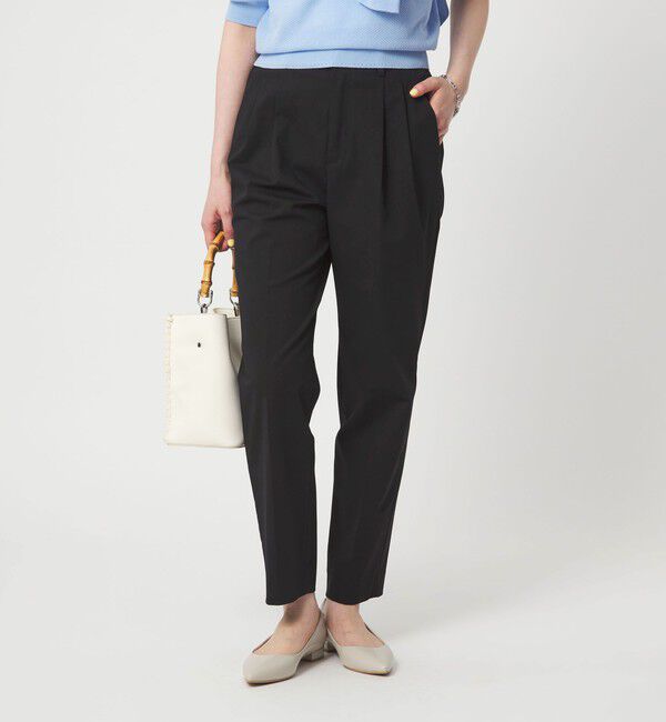 UNITED ARROWS green label relaxing「［size SHORT/TALLあり］Daily Chic タック スリム パンツ」|スラックス|