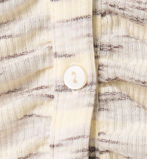 BEAUTY&YOUTH UNITED ARROWS「【WEB限定】カスリボーダー シャーリングトップス 2WAY」|Tシャツ・カットソー|