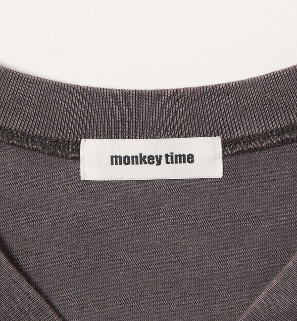 MONKEY TIME「ガーメントダイ クルーネック スキッパー」|Tシャツ・カットソー|