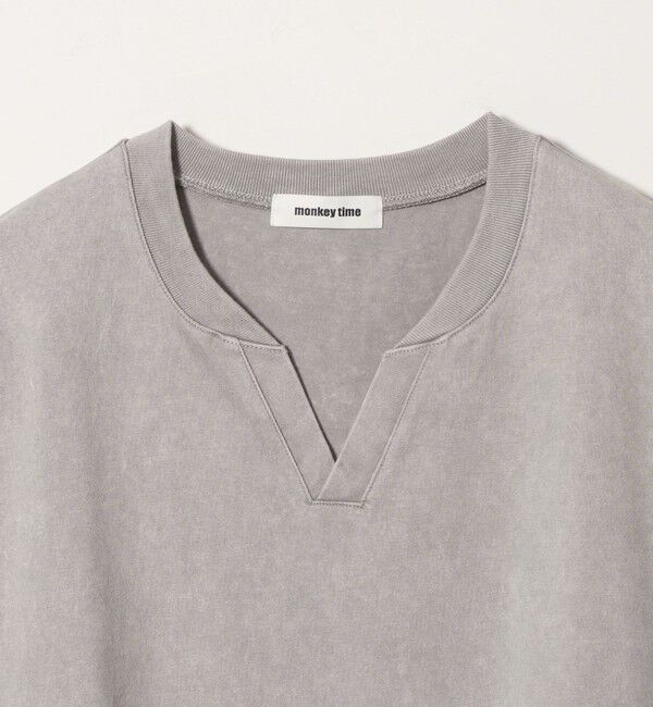 MONKEY TIME「ガーメントダイ クルーネック スキッパー」|Tシャツ・カットソー|