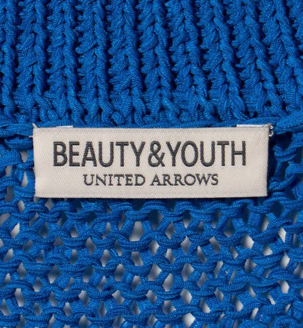 BEAUTY&YOUTH UNITED ARROWS「テープヤーン スキッパー ショートスリーブ ニット ウォッシャブル」|ニット・セーター|