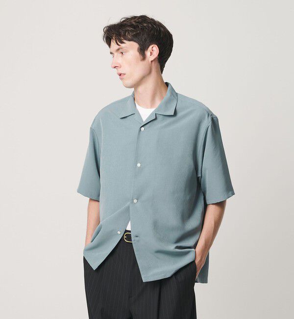 BEAUTY&YOUTH UNITED ARROWS「シルキータッチ ナロー オープンカラー シャツ FORM型」|シャツ・ブラウス|