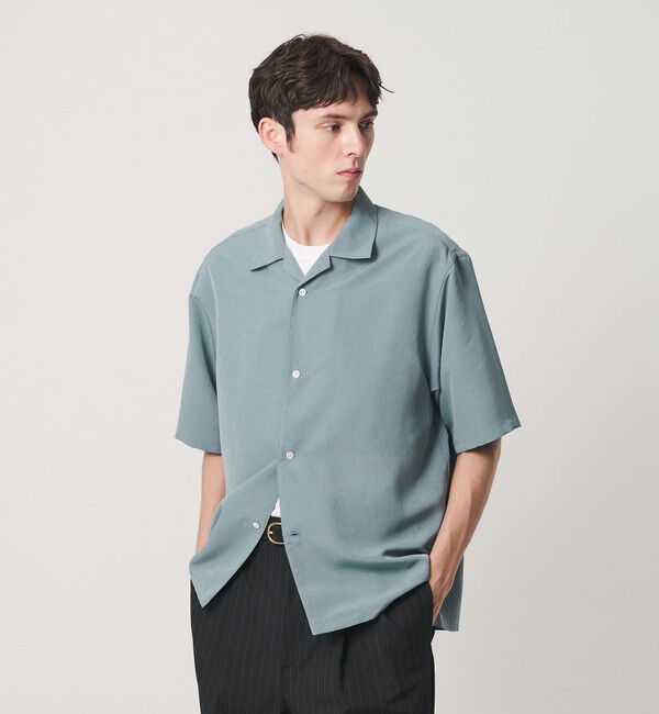 BEAUTY&YOUTH UNITED ARROWS「シルキータッチ ナロー オープンカラー シャツ FORM型」|シャツ・ブラウス|