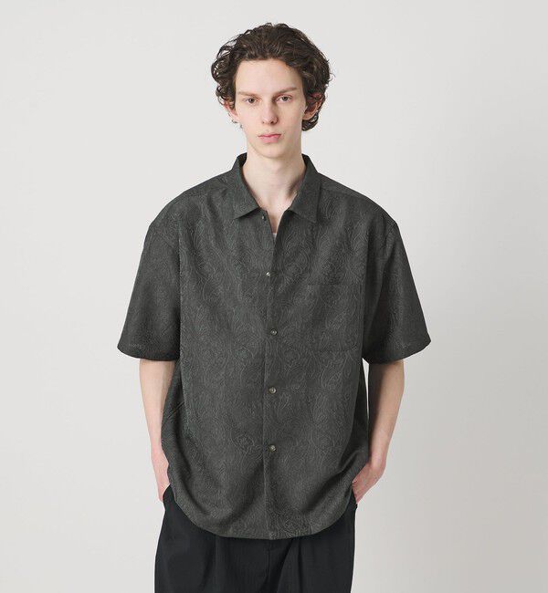 MONKEY TIME「ジャガード ショートスリーブ シャツ」|シャツ・ブラウス|