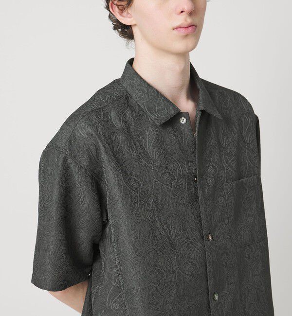 MONKEY TIME「ジャガード ショートスリーブ シャツ」|シャツ・ブラウス|