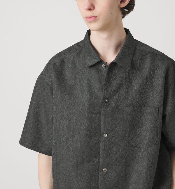 MONKEY TIME「ジャガード ショートスリーブ シャツ」|シャツ・ブラウス|