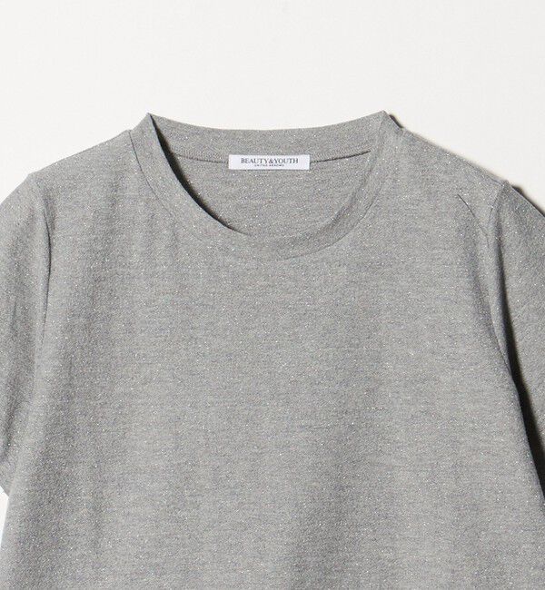 BEAUTY&YOUTH UNITED ARROWS「コットンポリエステル ラメ ショートスリーブ カットソー」|Tシャツ・カットソー|