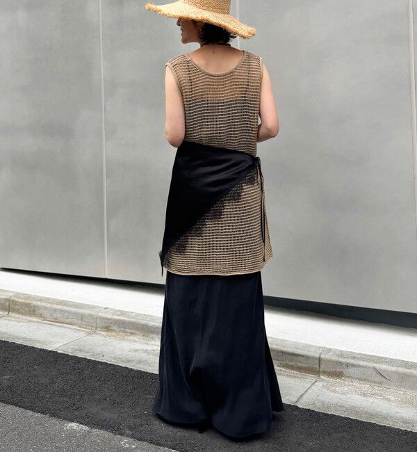 MAQWEL「《セットアップ対応》【MAQWEL/マクウェル】ウォッシャブルサテンスカート」|スカート|