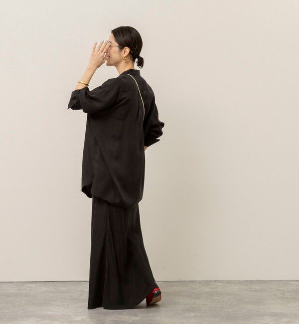 MAQWEL「《セットアップ対応》【MAQWEL/マクウェル】ウォッシャブルサテンスカート」|スカート|