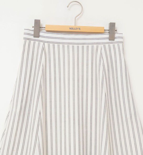 NOLLEY'S「《セットアップ対応》ウォッシャブルストライプフレアスカート」|フレア|