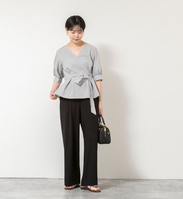 NOLLEY'S sophi「《セットアップ対応》ウォッシャブルエアリージョーゼットイージーワイドパンツ」|その他|