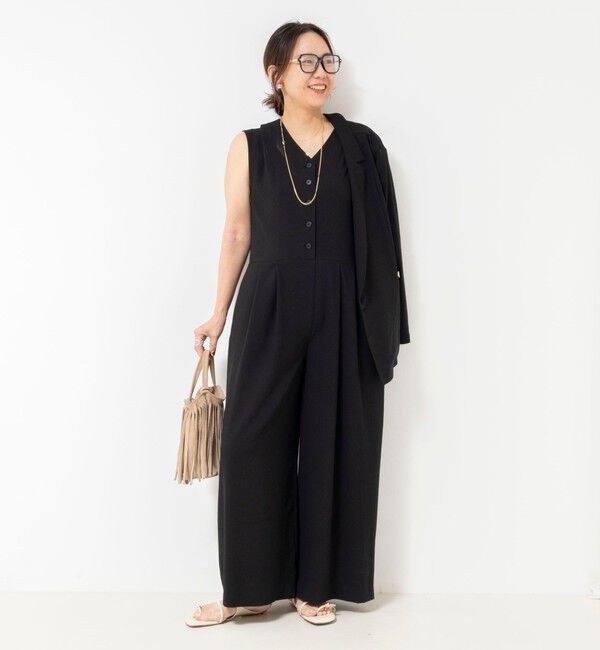 NOLLEY'S sophi「《セットアップ対応》ウォッシャブルエアリージョーゼットドレープライトジャケット」|テーラードジャケット|