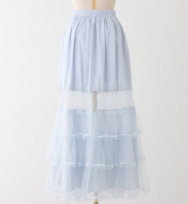  「【Tulle Collection】チュールロングスカート」|スカート|