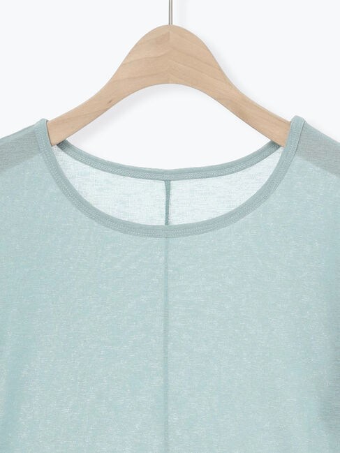 Samansa Mos2「シアー半袖カットソー」|Tシャツ・カットソー|