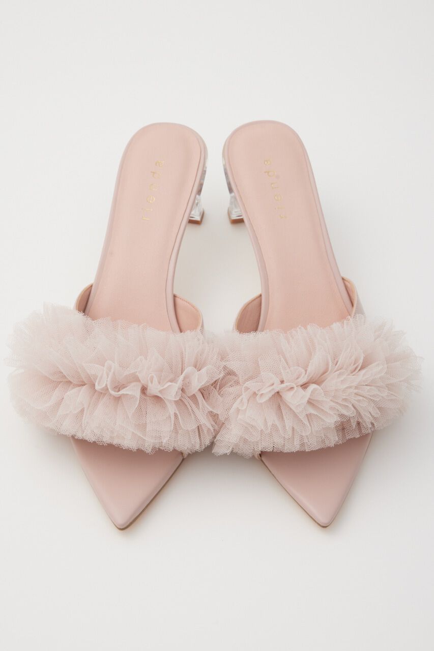 rienda「クリアヒールチュールサンダル」|サンダル|