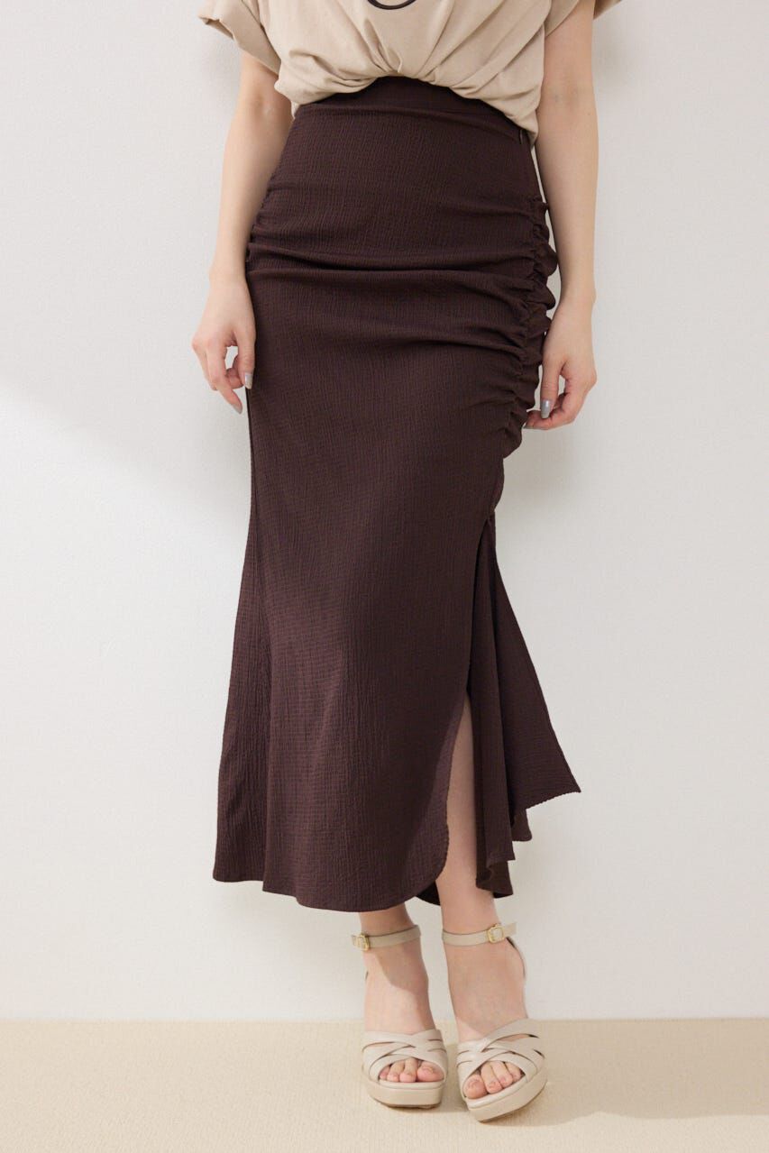 rienda「ギャザーマーメイドジャストウエストスカート」|スカート|
