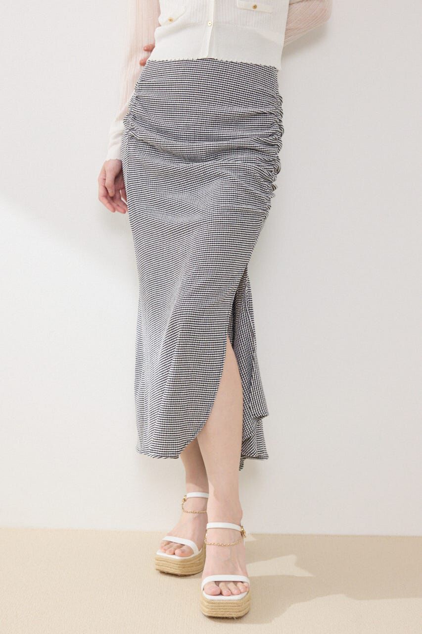 rienda「ギャザーマーメイドジャストウエストスカート」|スカート|